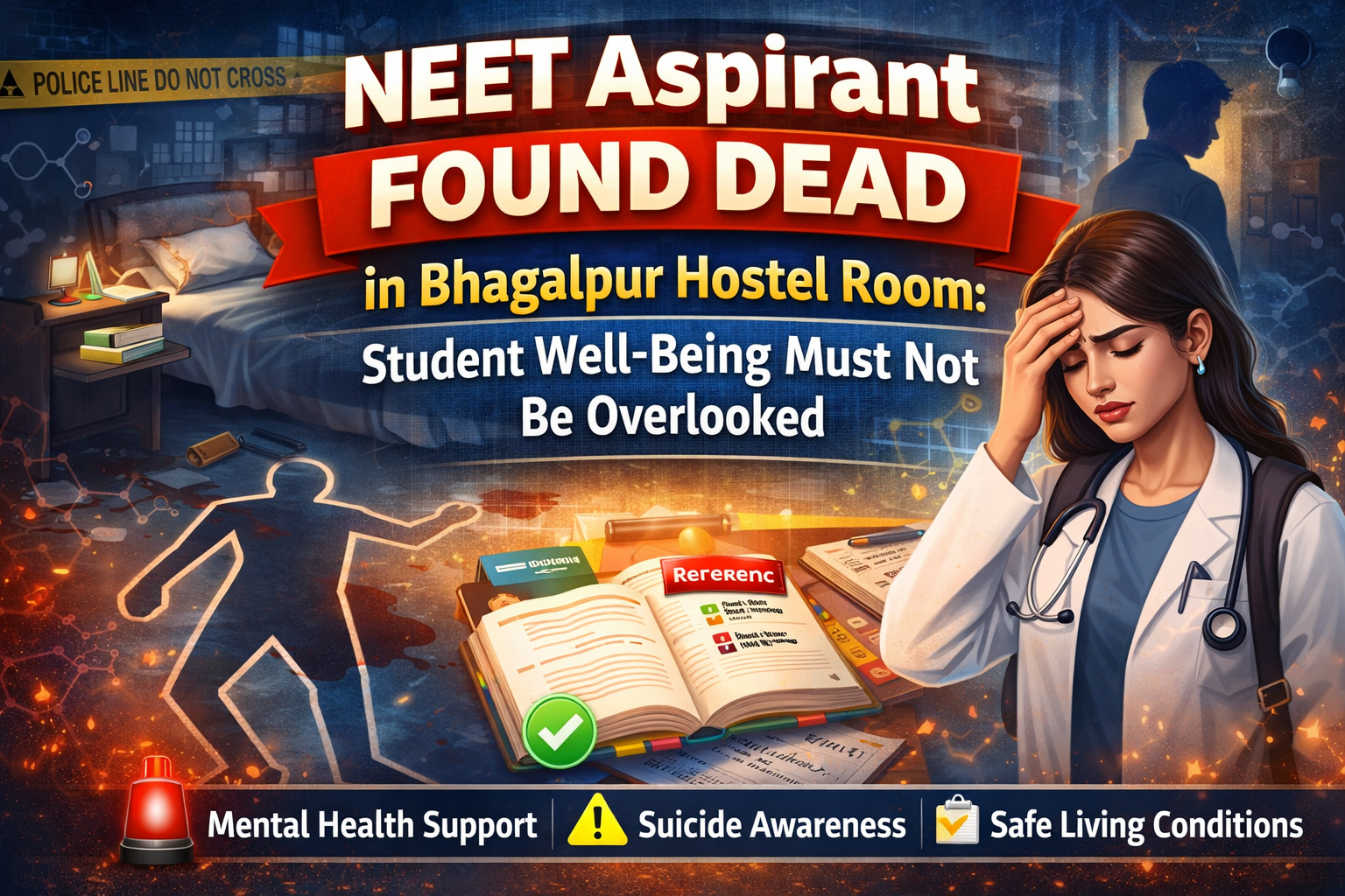 NEET Aspirant Found Dead in Bhagalpur Hostel Room: Student Well-Being Must Not Be Overlooked